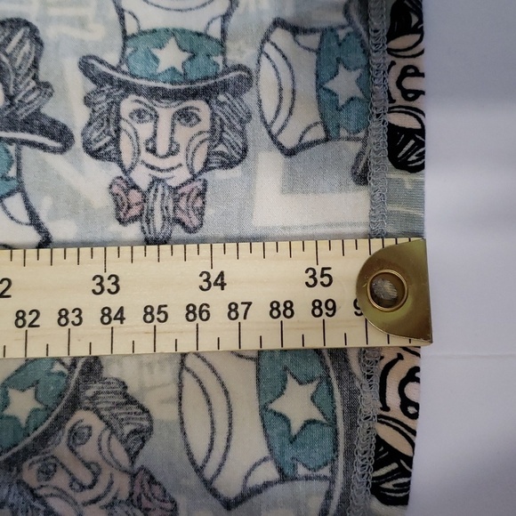 LuLaRoe Irma Shirt Women's XL Oversized Loose Fitting Long-Line 4th of July - Picture 9 of 12